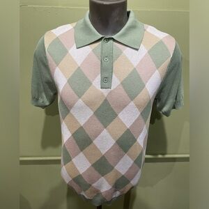 Lavane shirt polo LT olive sweater material regular fit